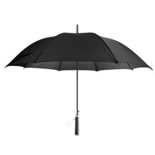 Carica l&#39;immagine nel visualizzatore di Gallery, ombrello automatico con logo in poliestere nero 021088-18 VAR03
