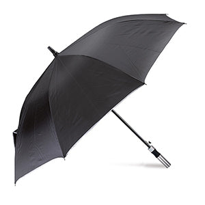 ombrello automatico stampato in poliestere nero-argento 05239717 VAR01