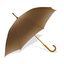 Carica l&#39;immagine nel visualizzatore di Gallery, ombrello con logo in poliestere marrone 05239751 VAR01
