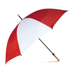 ombrello personalizzabile in poliestere rosso-bianco 05256785 VAR05
