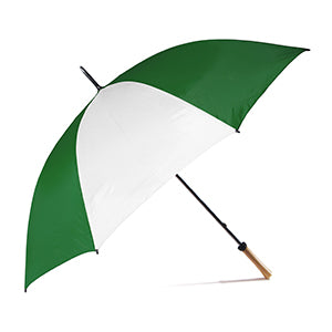 ombrello con logo in poliestere verde-scuro-bianco 05256785 VAR04