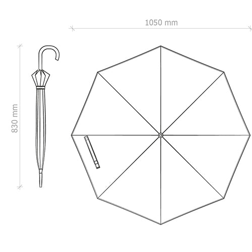 Carica l&#39;immagine nel visualizzatore di Gallery, ombrello personalizzato in poliestere blu 05290853 DET04
