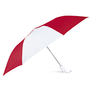 ombrello mini pubblicitario in poliestere rosso-bianco 05307955 VAR03