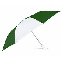 Carica l&#39;immagine nel visualizzatore di Gallery, ombrello tascabile da personalizzare in poliestere verde-scuro-bianco 05307955 VAR02
