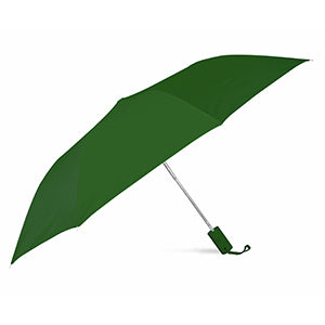ombrello da borsetta stampato in poliestere verde-scuro 05307955 VAR05