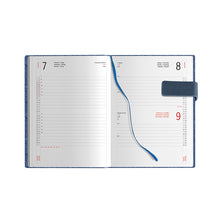 Carica l&#39;immagine nel visualizzatore di Gallery, agenda personalizzabile 2024 in poliuretano blu 041687471 DET01
