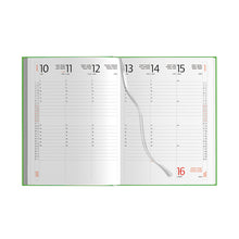 Carica l&#39;immagine nel visualizzatore di Gallery, agenda personalizzabile 2024 in gommato verde 041692180 DET01
