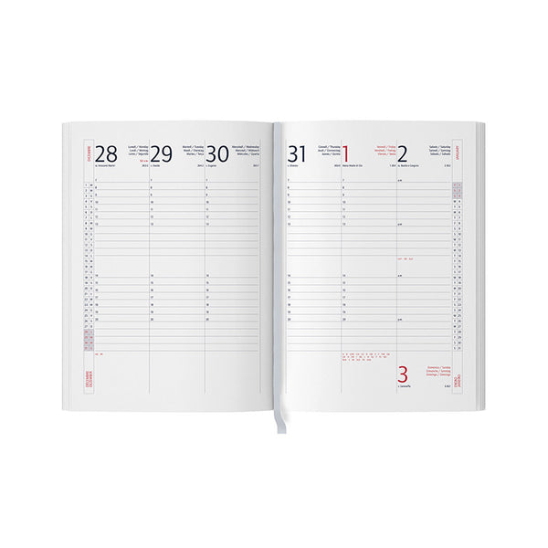 Carica l&#39;immagine nel visualizzatore di Gallery, agenda personalizzabile 2024 in ecopelle bordeaux 0416952859 DET01
