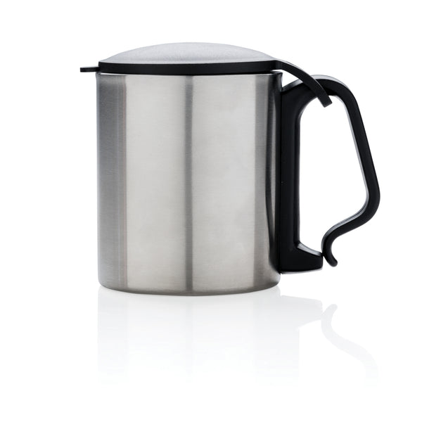 Carica l&#39;immagine nel visualizzatore di Gallery, tazza mug personalizzabile in acciaio argento 04734451 DET04
