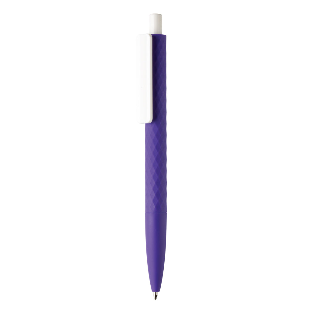 biro da personalizzare in abs viola-bianca 041038632 VAR04