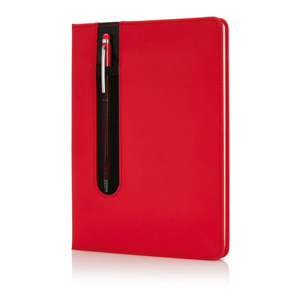 set penne con logo in carta rosso-ciliegio 041314627 VAR01